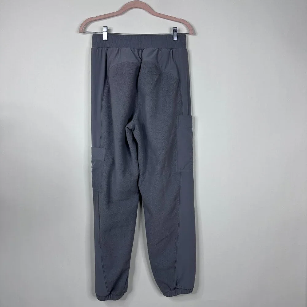 ALO YOGA Polar Fleece Wintry Mix Pant in Fog Small #A1721